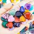 10/20/30PCS Heart Shape LOVE 20MM Natural Crystal Amethyst Agate Irregular Mineral Healing Stone Gravel Specimen Home Decoration. 