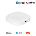 MOES Tuya ZigBee Wireless Gateway Hub Wired Multi-mode Bridge Bluetooth Remote Controller Mesh Smart Life APP Alexa  Home. 
