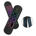 M5 Fly Air Mouse Remote Control Rechargeble 2.4G+BT5.2 Mini Wireless Keyboard Flying Mouse Remote for Android TV Box/PC/Smart TV. 