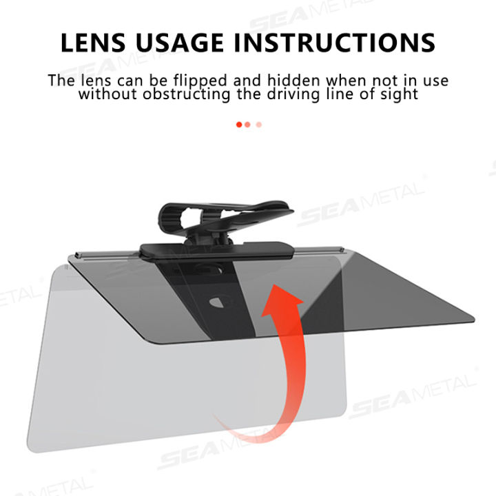 SEAMETAL%20Car%20Sun%20Visor%20Extension%20Flexible%20Adjustable%20Front%20Window%20Goggle%20HD%20Sun%20Protection%20Car%20Visor%20Universal%20for%20Sedan%20Suv%20Mpv%20-%20Image%203