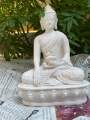 5.5 inches Buddha Statue White, Shakyamuni Buddha Statue for Home Office Decoration Religious Gift Items. 