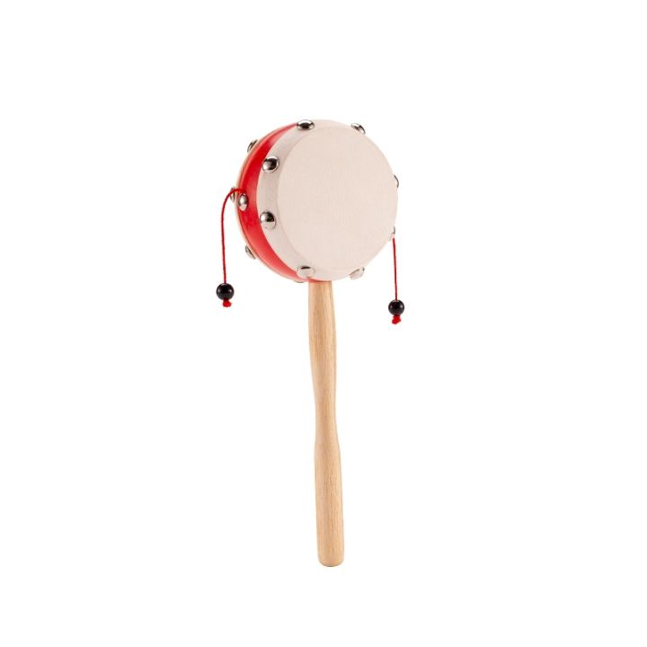 Rattle-drum Wooden Shaking Drum Rattle Spin Drum Hand Shaking Drum ...