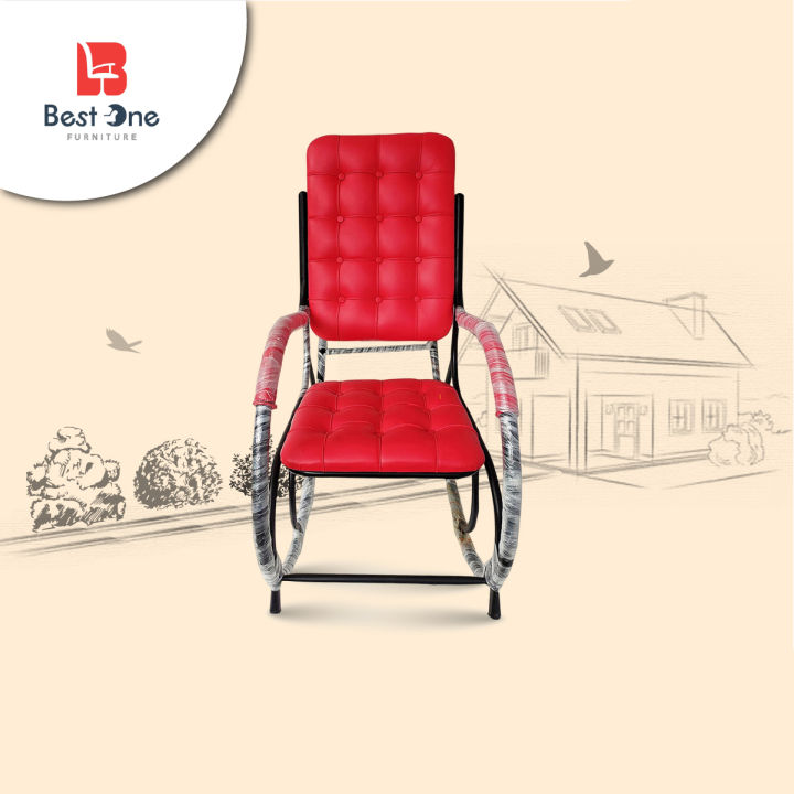 Best One Furniture Metal Rooking Chair Ms - Black - iron table