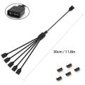 5V 3-Pin Addressable ARGB Female to Female Splitter Extension Cable for Extending PC Computer Fans.