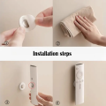 3pcs No Drill Magnetic Remote Holder - Wall Mount for TV/AC/DVD Remotes, White Space-Saving Design. 