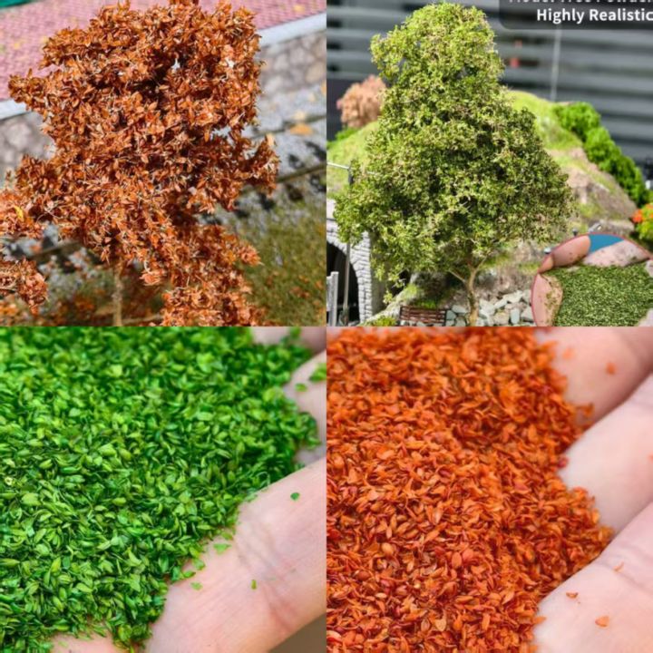 140ML Leaves Foliage Landscap Realistic Miniature Leaves Simulation Leaves for DIY Railway Fairy Garden Diorama Landscape Layout