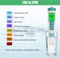 7 in 1 Water Quality Tester Meter Pen Digital LCD PH / TDS / EC / ORP / TEMP / SG / Salinity Test Testing. 