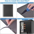 1M DIY PC Case Dust Mesh Filter PVC Dustproof Mesh Filter Cover Black Computer Cooler Fan Dust Filter for Fan Cooler Baffle. 