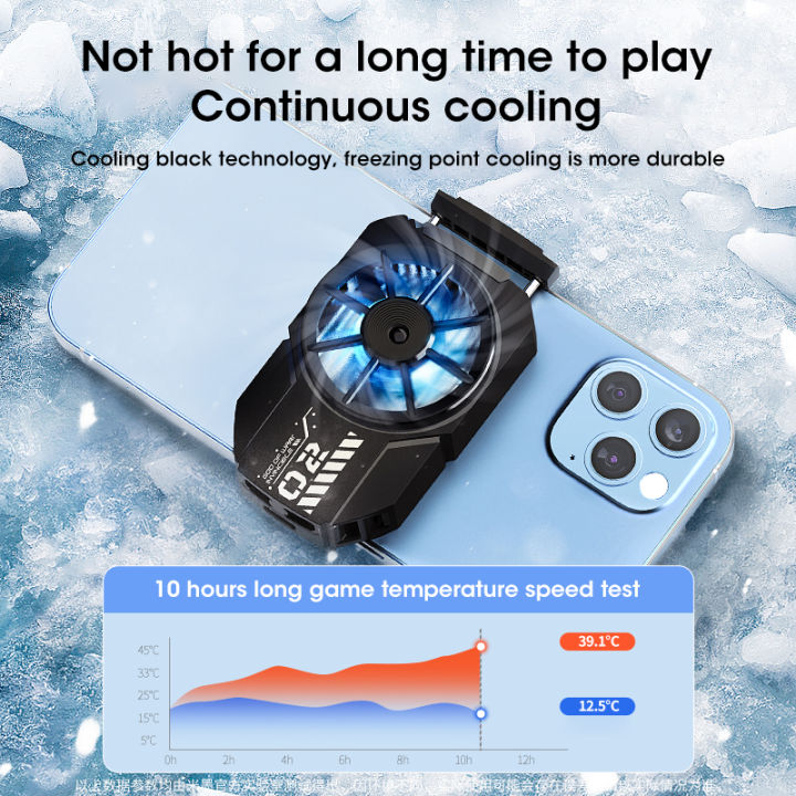 DLA2 Portable Mobile Phone Radiator Phone Cooling Fan For PUBG