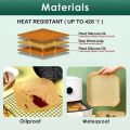 50pcs/125pcs Air Fryer Special Paper Food Silicon Oil Paper Round Bracket High Temperature Absorbent Paper Baking Accessories. 
