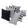 Plaid Sofa Cushion Cover 30X50/45X45CM Blue Red Coffee Orange Strip Home Hotel Office Couch Seat Decor Waist Throw Pillow Case. 