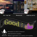 Car LED Sign Bluetooth APP LED Matrix Pixel Panel Night Light DIY Programmable Flexible LED Display For Car Store Hotel Bar. 