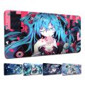 H-Hatsune M-Miku Anime Non-slip Lockedge PC Gaming Mouse Pad Gamer Desk Mats Keyboard Pad Mause Pad Muismat For PC Mouse Carpet.