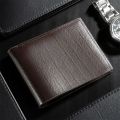 Men Short Soft Leather Wallet PU Leather Young Male Student Wallet Multi Card Position Male Wallet Driver License Cover. 