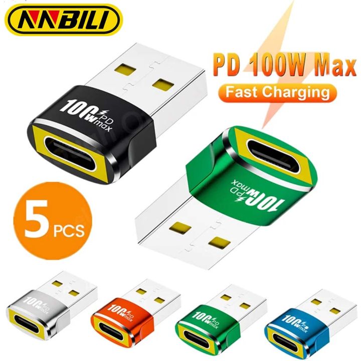 NNBILI OTG USB To Type C USB2.0 Adapter USB C Female to USB A Male ...