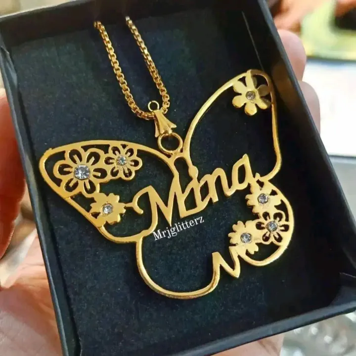 Gold plated Alphabet locket. | Daraz.pk