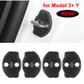 For Tesla Model 3 Y Juniper Highland 2020-2026 Door Lock Cover Car Styling Lock Protection Cap Modification Accessories 4pcs. 