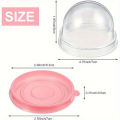 50Pcs Cupcake Carriers with Clear Lid - Disposable Mid-Autumn Festival Mooncake Mold Boxes for Christmas, Halloween, Wedding. 