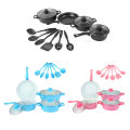 12Pcs Non Stick Cookware Set Deep Frying Pan with Lid Milk Pot Maifan Stone Frying Pan Stackable Pot Set for All Types of Cooker. 