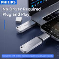 Philips High Speed Flash Drive USB3.0 Metal Pen Drive 512GB High Speed USB Flash Drive 256GB 128GB 64GB Storage USB Flash Drive. 