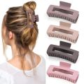 1 Pc Random Color Acrylic Rectangle Hair Clutcher Claw Clip For Long Hair Girls. 