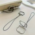 Mobile Phone Lanyard With Cat Shaped Pendant, Universal Foldable Phone Holder Desktop Support Stand. 