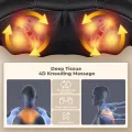 ELEHOT Neck Collar Massager Shiatsu 4D, Belted Neck & Back Massager with Heat, Ergonomic U-Shaped Design, 8 Rotating Massage Balls, 45°C Heat Function, Portable for Home, Office & Car, Multi-Area Use, Relaxation & Pain Relief. 