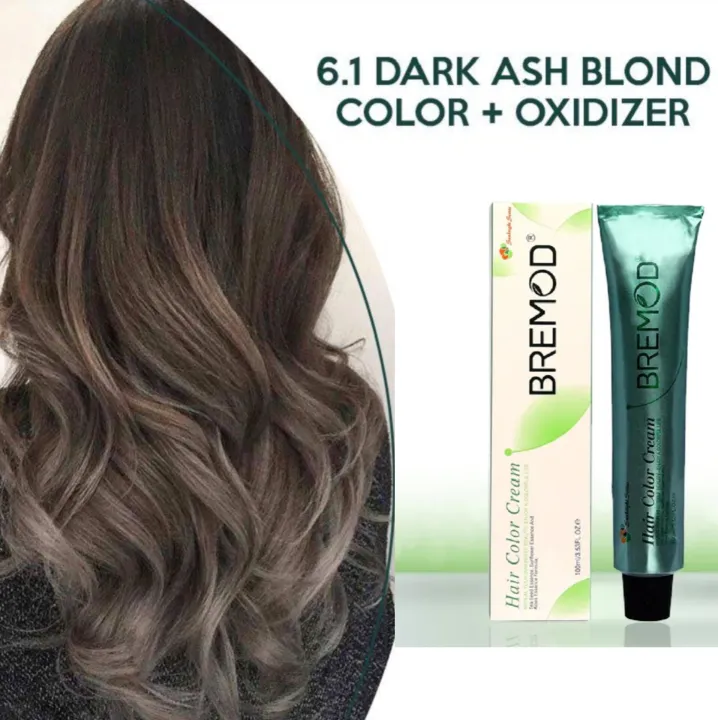 Bremod%20Professional%20Hair%20Color%20(6.1Dark%20Ash%20%20Blond%20(Tube%20+%20Developer%20Volume)%20(100ml)%20-%20Image%202