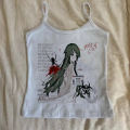 Rock Goth Fashion Streetwear Punk Women Vest Hiphop Harajuku Letter Print Retro Slim Crop top Sleeveless Top E-girl Y2k Tank Top. 