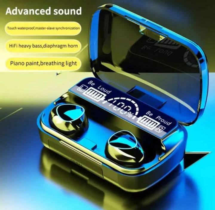 M10 TWS Airpods Earphones Wireless Earphone Touch Bluetooth Earplugs In The Ear Stereo Sport Headsets CVC8.0 Noise Reduction Earbuds