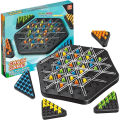 Chain Triangle Chess Game Triggle Rubber Band Game Educational Interactive Game Battle Set For Family Party Gift. 