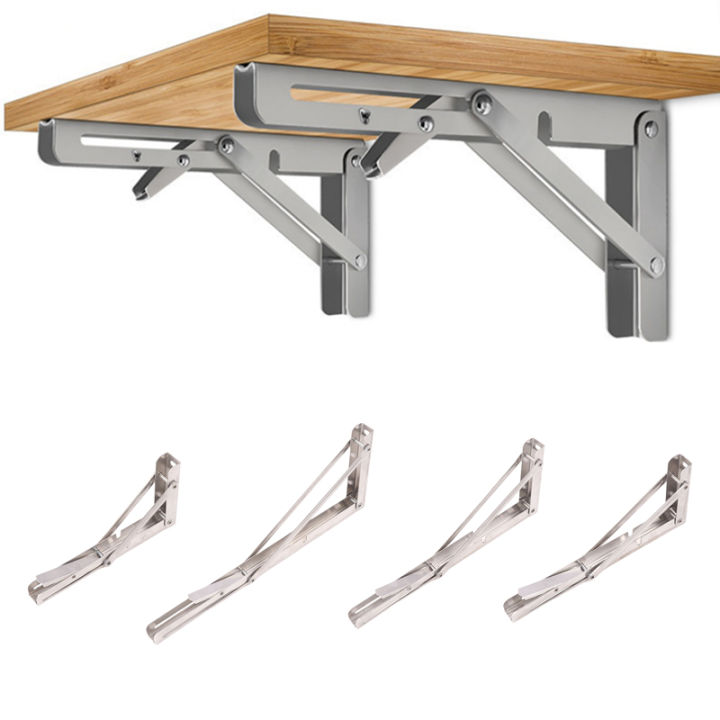 Motorhome%20Silver%20Finish%20Thickened%20Stainless%20Steel%20Mini%20Folding%20Table%20Car%20Accessories%20Campervan%20Folding%20Bracket%20Table%20Shelf%20-%20Image%202