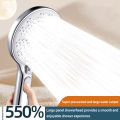 Bathroom Water Heater Shower Head Large Panel Pressurized Filter Handheld Household Spray Silicone Panel Shower Head Set. 