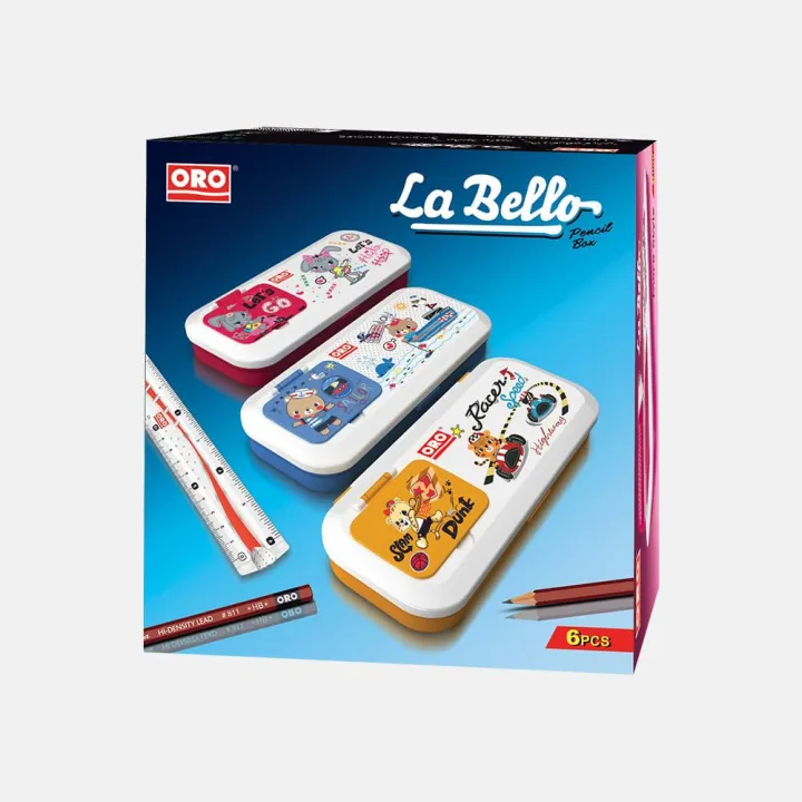 "Oro%20La%20Bello%20Fancy%20Geometry%20Box%20for%20Kids%20with%20Built-In%20Mirror%20and%20Comb%20-%20Multifunctional%20Stationery%20Storage%20Box%20in%20Cartoon%20Characters,%20Double-Sided%20Plastic%20Oro%20Geometry%20Box%20for%20School%20Students"%20-%20Image%209