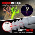 Spinpoler Agile Shrimp Soft Bait Fishing Lure TPR Floating Salted UV Active Crayfish For Weedless Rigs Jig Ned Split Drop Shot.
