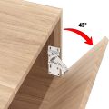 2pcs Kitchen Cabinet Tip-Out Trays Hinges Self-Closing 45 Degree Pivot Hinge For Sink Drawer Bathroom Organizers Shoe Cabinets. 