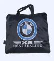 BMW X6 Heat Sealing Double Layer Waterproof Raincoat for Men - Premium Quality Bike Rain Suit with Reflective Stripe & Carrying Bag.