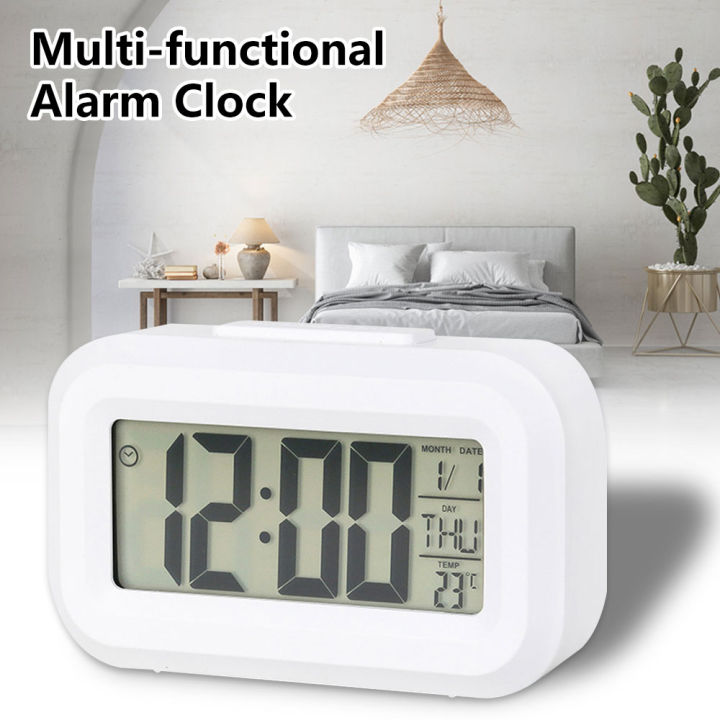 LED Digital Alarm Clock Electronic Digital Alarm Screen Desktop Table Clocks For Home Office Backlight Snooze Calendar Clock