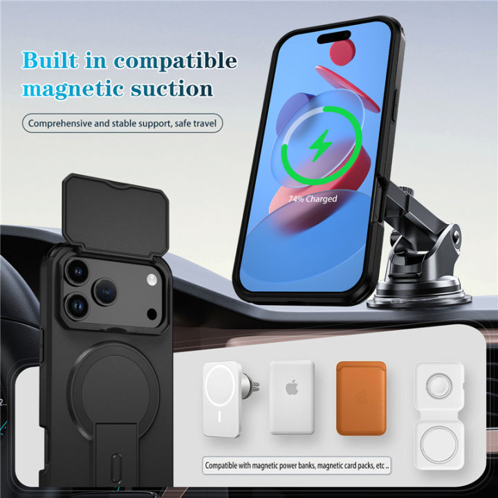 Armor%20Funda%20For%20iPhone%2017%20Air%2016E%2016%2015%2014%2013%2012%2011%20Pro%20Max%20Mini%20Case%20Slide%20Camera%20Lens%20Protector%20Coque%20Wireless%20Charging%20Cover%20-%20Image%203