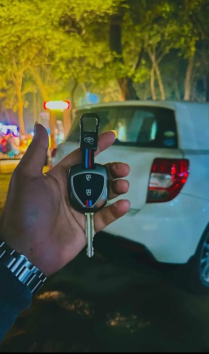 Toyota Axio 2-Button Metal Remote Key Cover – Premium Quality | Daraz ...