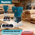 Makita Rechargeable Lithium Battery Brushless Cordless Trimming Machine for Household Woodworking Electric Tool 18V. 