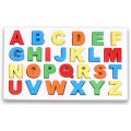 Preschool Learning Educational Wooden Alphabet ABC Puzzle For Kids. 