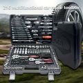 1 Set of 46-Piece Car Repair Tool Set, Ratchet Wrench Tool Box, Car Maintenance Socket Repair Kit, Hardware Kit, Multifunctional Car Repair Tool Kit. 