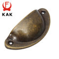 KAK 20PCS Retro Metal Kitchen Drawer Cabinet Door Handle And Furniture Knobs Hardware Cupboard Antique Brass Shell Pull Handles. 