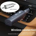 Wireless Adapter Bluetooth 5.0 Receiver 3.5mm AUX Earphone With HD Mic Bluetooth Audio Music Transmitter For Speaker Headphone. 