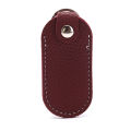 1pc PU Leather Bag Cases for USB Flash Drive Keyring Storage Bags for U Disk Hasp Protective Cover Bag Keychain Holder 10*4cm.