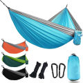 Camping Hammock Camping Accessories Gear for Outdoor Indoor with Tree Straps Nylon Lightweight Hammocks for Touring Hiking. 