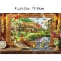 Adult Jigsaw Puzzle 1000 Pieces Puzzle Toys Landscape Animation Paper Puzzle Decorative Painting Exercise Brain Thinking. 