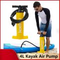 4L Double Action Inflation Pump Portable Hand Pump Handheld Air Inflator Surfboard Manual Pump for Inflatable Kayak Surfboard. 