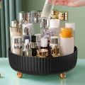 1pc 360° Rotating Makeup Perfume Organizer, 1pc Large Capacity Vanity Storage Tray, Multifunctional Cosmetic Organizer Round Hol. 
